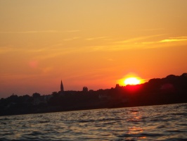 Balade au coucher du soleil avec Kayak Nomade